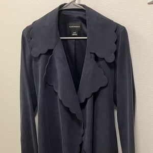 Club Monaco Women's Dark Blue Trench Coat